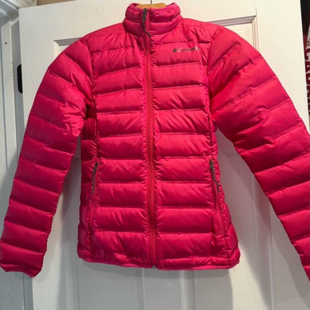 Columbia Lake 22 down jacket hot pink